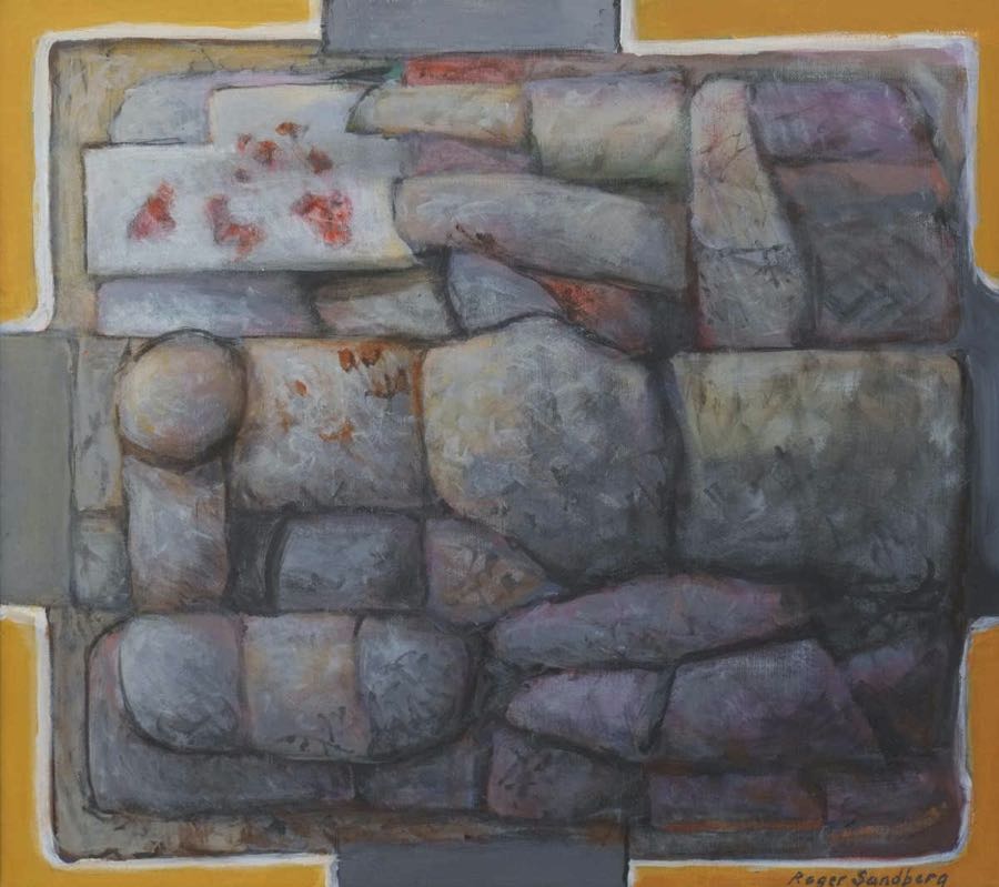 Stenar grå, 54 x 48 cm, 2019